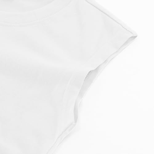 Boys Tank Tops, Soild Cotton Sleeve Shirt for Kids3