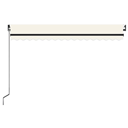 Auvent de balcon rétractable crème 400x350 pour bloquer la chaleur