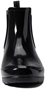 Hunter Footwear Women's Refined Chelsea Gloss Rain Boot, Black, 11 | Image 1