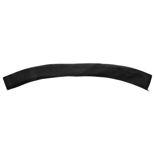 Levemolo Funda Protectora de Cuero Negro para Reposabrazos de Cochecito de Ñiño, Cremallera, Lavable a Mano, Tamaño Estándar, Protector del Mango para Silla de Paseo Infantil