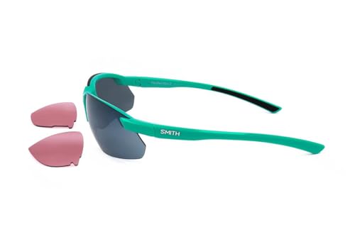 Smith Marallel Max 2 Sunglasses w/ Bonus Lens Mens Jade/Platinum Mirror & Ignitor Lens3