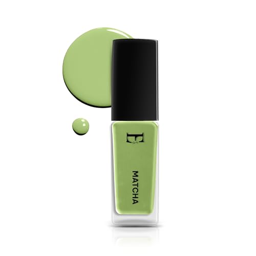 Image of MATCHA Vegan Nail Polish Light Green Color | Long Lasting Chip Resistant Formula | Quick Dry Glossy Finish | Non Toxic & Cruelty Free Nail Paint for Women | 10 ml