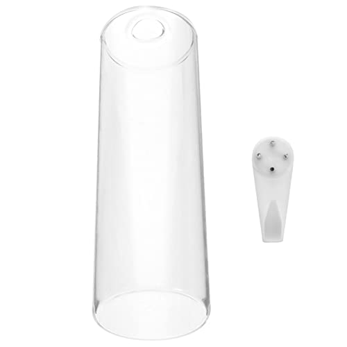 Yardenfun Vases Muraux en Verre Cylindriques pour Plantes Hydroponiques, Jardinière Suspendue Décorative, Verre Transparent, Ensemble Support Mural pour Salon Balcon Intérieur, Pot D’Eau Décoratif