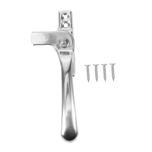 NULYLU Loquet De Fenêtre à Poignée Anti-tempête Kit De Remplacement De Serrure Coulissante Verrou De Fenêtre Extérieur 6-8 Mm Droit Protection Sécurité Maison Pratique