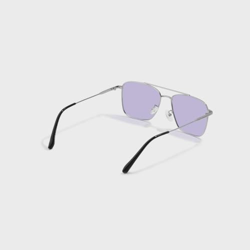 Image of SAM AND MARSHALL VEIN Sunglass I 400% UV Protection I Metal Sunglass I Square Sunglass I Double Bar I Unisex
