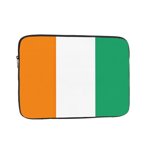 Funda de transporte para portátil y tablet, diseño de bandera de Costa de Marfil, para cafeterías, entornos de trabajo remoto