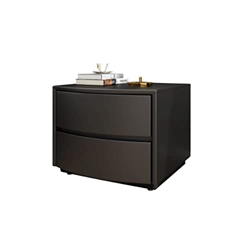 BASXDRFXZ Mesilla de Noche para Dormitorio Casa Cuadrada Mesa de Noche Moderna Minimalista Local Sala Estar Dormitorio gabinete Almacenamiento Creativo Negro mesita