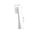 OUNONA 3pcs Replacement Brush Heads Soft Bristles Compatible Electric Toothbrushes Gentle Long-Lasting