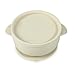 PandaEar 3 Pack Baby Bowls with Suction| Leak-Proof Stay Put Silicone Food Bowl with Lids for Babies Kids Toddlers Infants| Food Grade Soft Safe BPA-Free Silicone (Pink Rose Linen)
