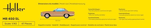 Heller 80171 MB 450SL 1/43 miniatura 5