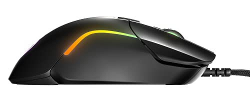 Rival 5 - Mouse da gioco, FPS, MOBA, MMO, Battle Royale, sensore ottico TrueMove Air da 18.000 CPI, 9 pulsanti programmabili, peso competitivo 85 g, nero - Mouse gaming - Immagine 6