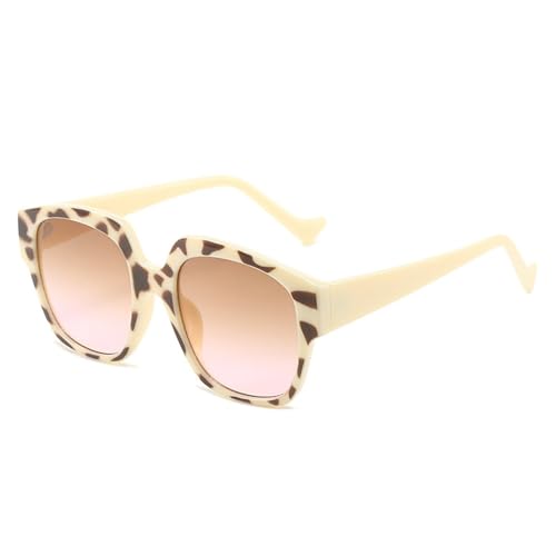 Lunettes de soleil UV400 rondes vintage pour homme et femme à monture dégradée tendance