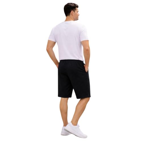 Image of KART BLACK Plus Size Men's Shorts with Pocket|Casual Knit Shorts|Printed Shorts|Over Sized Shorts|(S,M,L,XL,XXL,3XL,4XL,5XL) Combo Pack of 2