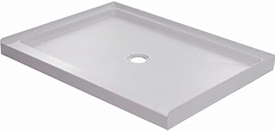 PROFLO PFSBA4834 Hammond 48" x 34" Rectangular Shower Base with Single Threshold and Center Drain - White
