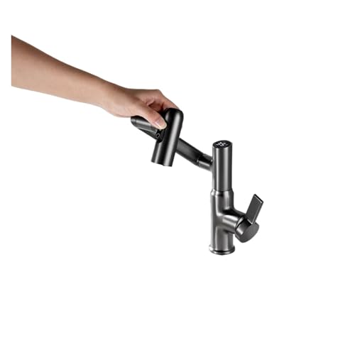 Grifo giratorio monomando con pantalla térmica y rociador para agua templada 8