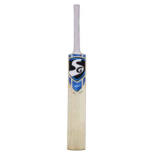 SG HP Plus Kashmir Willow Cricket Bat SH – Lightweight Short Handle Bat with Thick Edges for Leather Ball Play, Beginners to Club Level