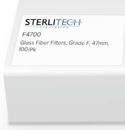 Sterlitech Glass Fiber Filters, Grade F, 0.7um Pore Size, 47mm, 100/pk, F4700