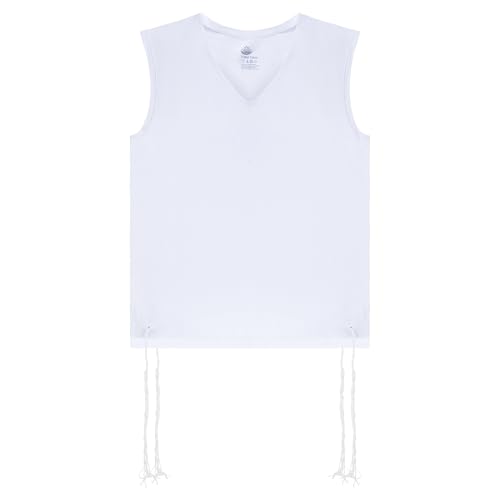 Tzitzit Shirt - Round or V-Neck Tzitzit for Boys Undershirt - Talit Katan2