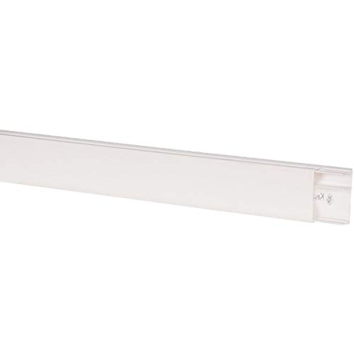 Moulure blanche 2 compartiments 50 x 20 mm Avec cloison Keva Planet wattohm Cover