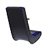 The Crew Furniture Kids & Teens Classic Video Rocker Gaming Chair – Lightweight Ergonomic Floor Rocker in Black and Blue with Easy-Clean Faux Leather & Mesh