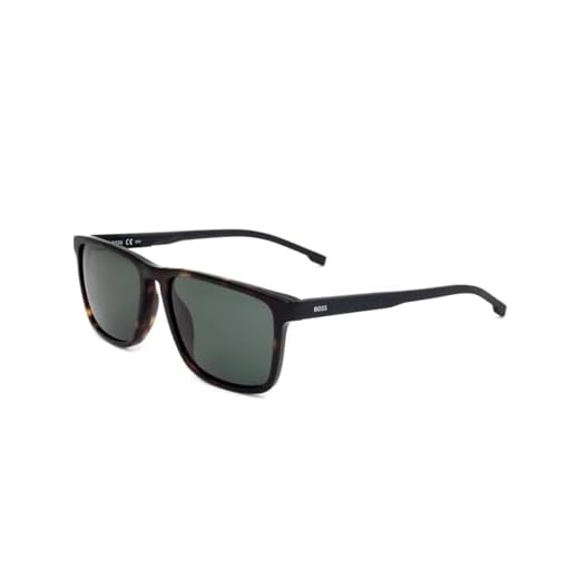 Hugo Boss herr BOSS 0921/S QT 086 55 solglasögon, mörk Havanna/Gn grön