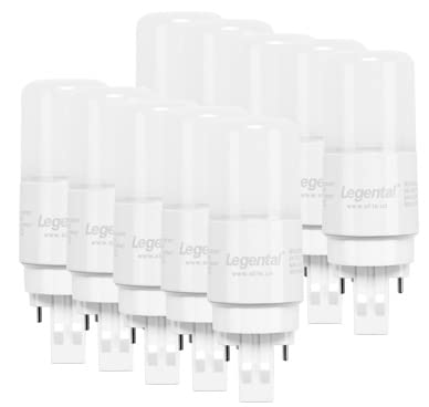 Silverlite [Plug&Play] Legental 5w(13w CFL Equivalent) LED Stick PL Bulb GX23-2 Pin Base, 500LM, Soft White(2700k), Driven by 120-277V and CFL Ballast, UL Listed, 10 Pack -  Slite Electrical Supply