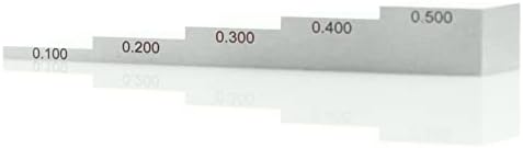 YUSHI 5 Step 0.1'' 0.2'' 0.3'' 0.4'' 0.5'' Test Calibration Block 1018 Steel for Ultrasonic Thickness Gauge in UT