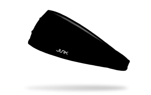 JUNK Brands Big Bang Lite Headband - Moisture-Wicking, Performance Fabric, Non-Slip, Sports Sweatband for Men & Women - One Size - Tactical Black