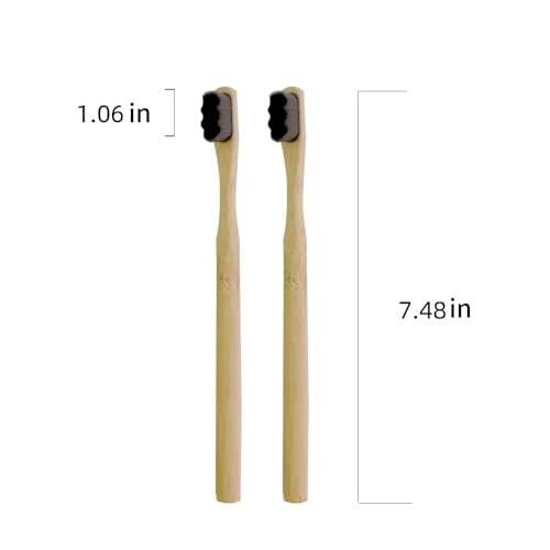 Image of DR PERFECT Ultra Soft Bristle Eco-Friendly Bamboo Dog Toothbrush, for Sensitive Gum Dog with Teeth Cleaning
