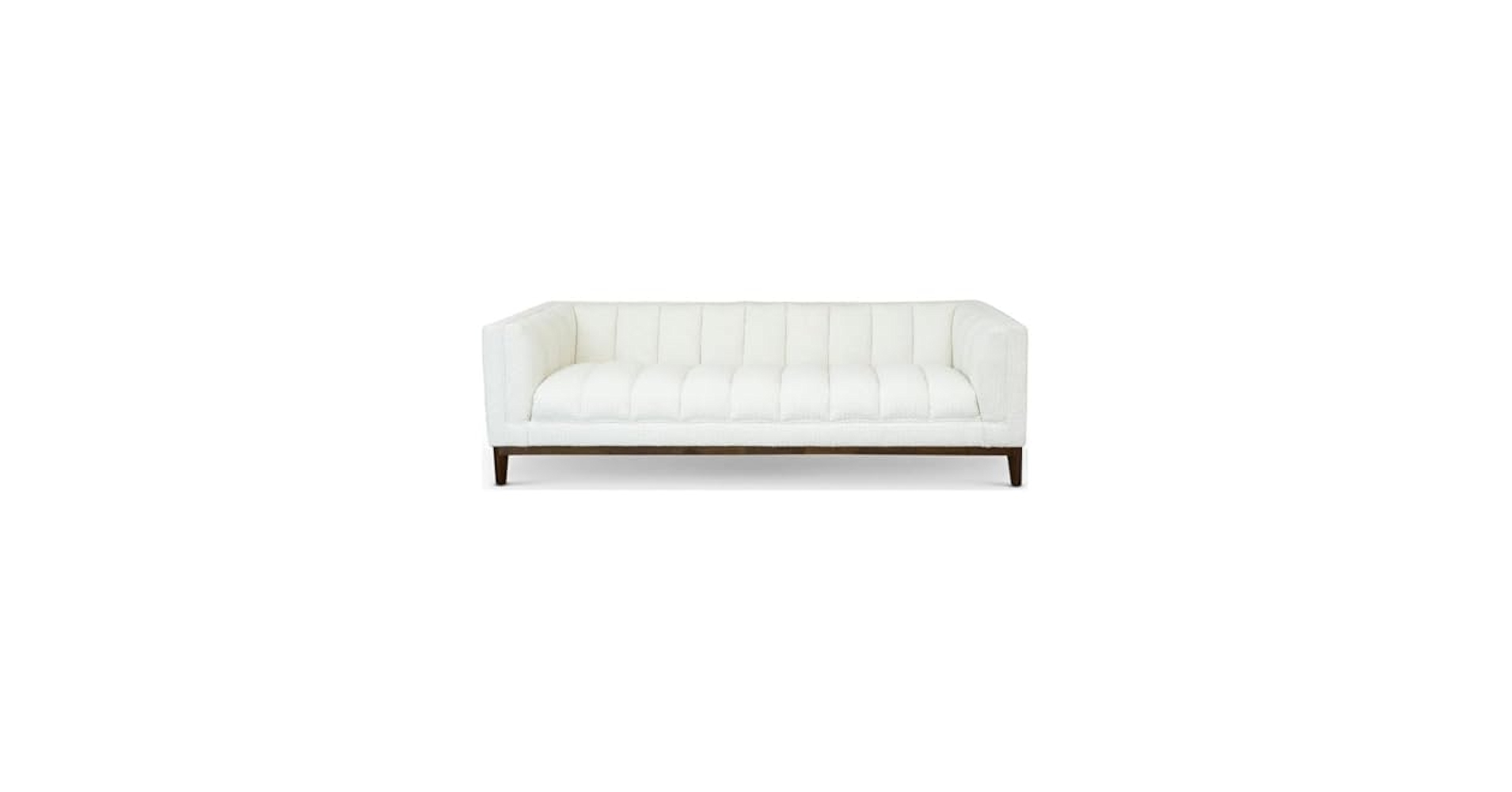 Amazon.com: Ashcroft Furniture Co White Boucle Couch Sofa