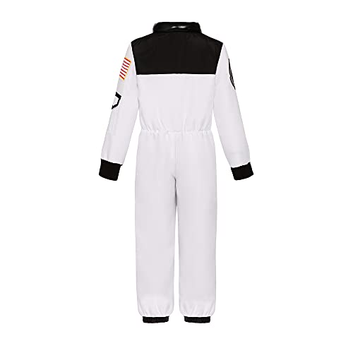 Kids Astronaut Costume Space Jumpsuit for Boys Girls Space Pretend Dress up