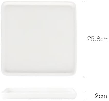 モダンな大型ディナープレート 日本の平皿、陶器の点心皿、ステーキ皿、家庭用寿司皿、朝食用皿 積み重ね可能なディナープレート