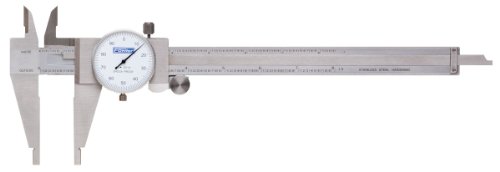 Best Quality 🔥 Fowler 52-025-108 Stainless Steel Heavy Duty Dial Caliper, 8" Maximum Measuring, 2.5" Jaw Depth, 0.001" Graduation Interval