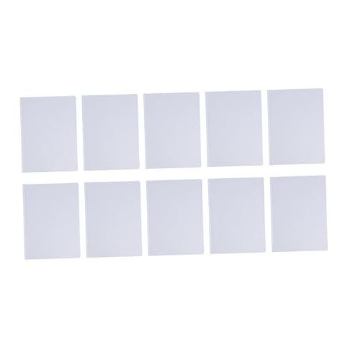Lot 10 Carnets de Notes Rigides Blancs Format A5 Sans Lignes