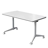Klappbarer Konferenztisch mit leisen Rädern - Mobiler Besprechungstisch für Büro und Seminarräume