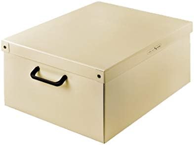 Kanguru Collection Decorative Storage Box with Handles and Lid, HYDRANGEAS, MEDIUM