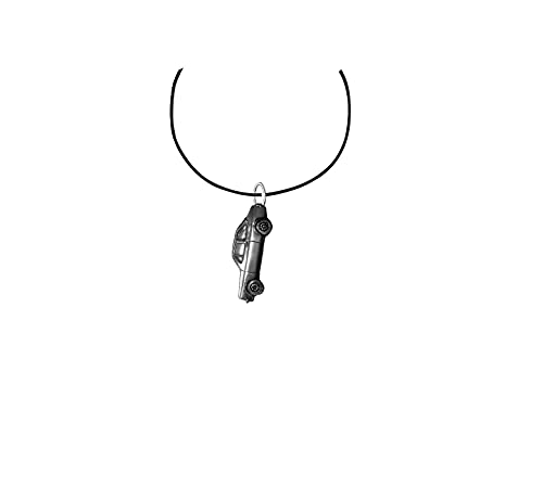 Fatto a mano nel Regno Unito Escort Mk2 a 2 porte ref79 effetto peltro su una collana in corda nera da 45,7 cm