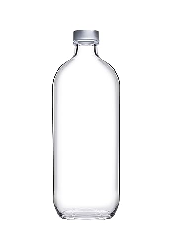PASABAHCE 1222311 Bottiglia Iconic in Vetro, Trasparente, Lt 1.1