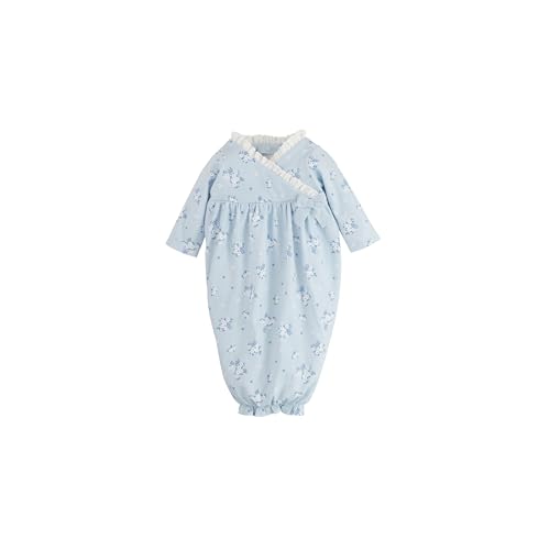 Mud Pie Children's Blue Ditsy Floral Gown; 0-3M