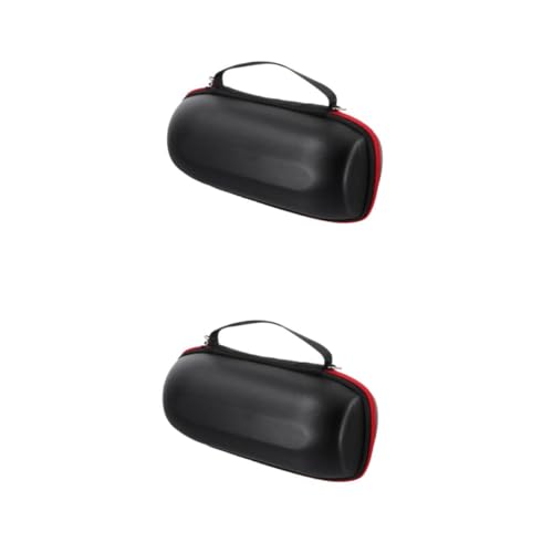 Kisangel 2pcs Eva Bag Storage Case Shockproof Protection Carrying Bag for Lapel Mic Protective Box