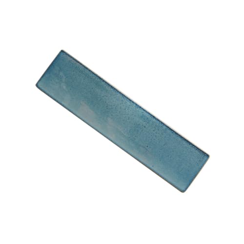 Plato rectangular de cerámica para sushi color azul miniatura 1