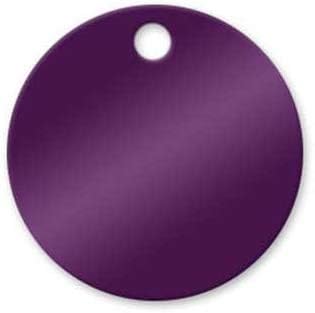 Aluminum Tags - Circle Anodized 2 inch - Pk/25 (Purple)