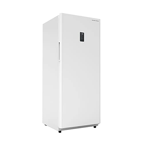 Hamilton Beach HZ4941 14 cu ft Upright Convertible Fridge/Freezer-Frost Free-Reversible Door-Removable Glass Shelves-LED Interior Light, White on Fridge.com