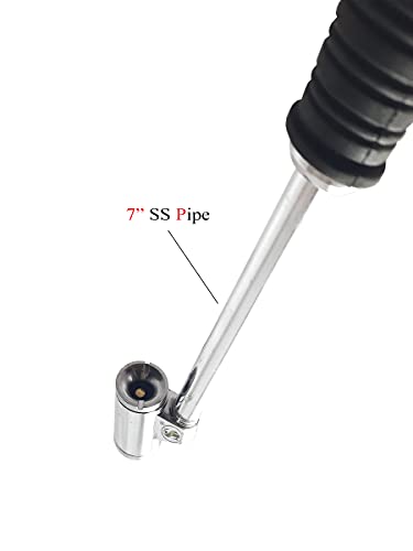 Image of S.I Tyre pressure Gauge with Hose & TTC, 200PSI Car Truck Heavy Duty Premium Tyre Pressure Gauge Air Pressure Check Gauge