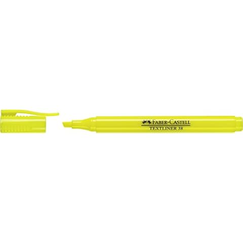 Faber-Castell 157707 - Textmarker Textliner 38, in Stiftform mit Clip Cover