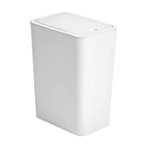 Cubo de basura pequeño para baño con tapa que oculta malos olores 5