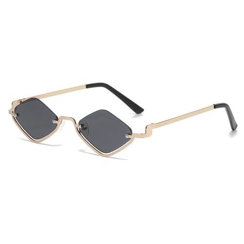 Metal Half Frame Women's Sunglasses Polygonal Sexy Small Sun Glasses Ladies Fashion Luxury Narrow Eyeglasses Shades - Main Image