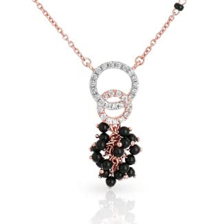 18KT Rose gold Short Mangalsutra for Women, BIS Hallmark 750 gold certified & IGI diamond certified TMMMG10063_R_SI-GH_14