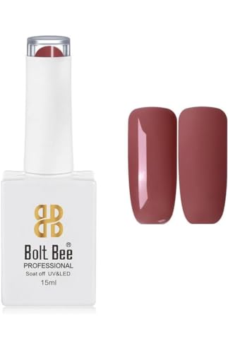 Image of Bolt Bee Gel Nail Polish with Glossy Finish | Gel Paint Soak Off UV Led Non-Smudging,Long-Lasting Nail paint | Highly Pigmented Gloss Touch Polish For Home Manicure & Salon | Gift Set for Women-15ml