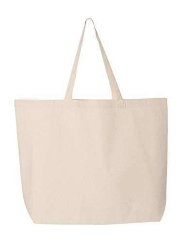 Q-Tees 25L Jumbo Tote One Size Natural2